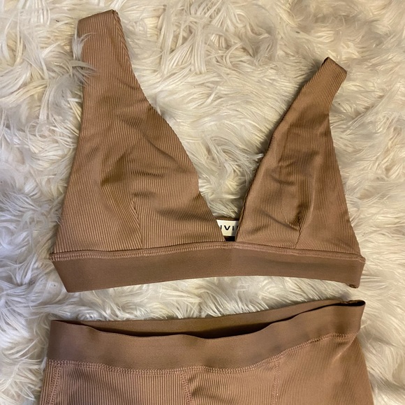 Tan Sabrina Ribbed Set - Picture 5 of 5